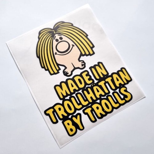 Made in Trollhattan by Trolls Saab sticker S1