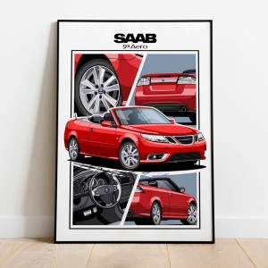 Saab 93 AERO     /cabrio/red
