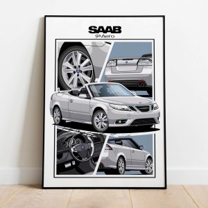 Saab 93 AERO     /cabrio/silver