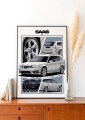 Saab poster wall art saab