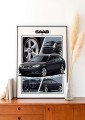 Saab poster wall art saab
