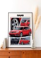 Saab poster wall art saab