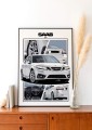 Saab poster wall art saab