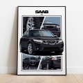 Saab poster wall art saab
