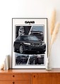 Saab poster wall art saab