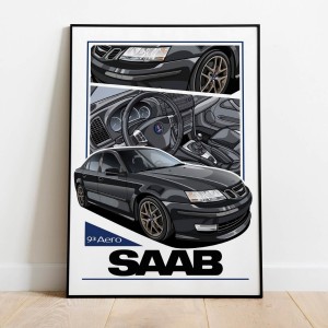 Saab 93 AERO     /sedan/black