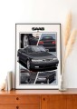 Saab poster wall art saab