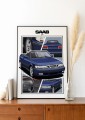 Saab poster wall art saab