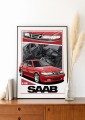 Saab poster wall art saab