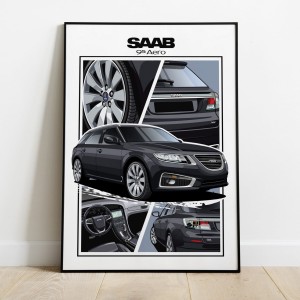 Saab 95 AERO /wagon/black
