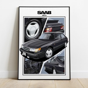 Saab 900  /coupe/black