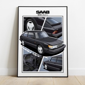 Saab 900 AERO  /coupe/black