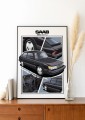 Saab poster wall art saab