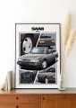 Saab poster wall art saab