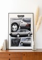 Saab poster wall art saab
