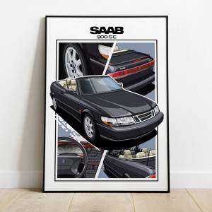 Saab 900 SE   /cabrio/black