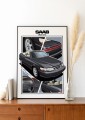 Saab poster wall art saab