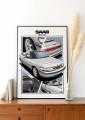 Saab poster wall art saab