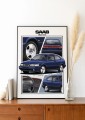 Saab poster wall art saab