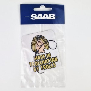 Saab air freshener Made in Trollhattan by Trolls Z5A