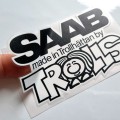 Saab sticker Made in Trollhattan by Trolls decal S3