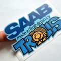 Made in Trollhattan by Trolls Saab sticker S2
